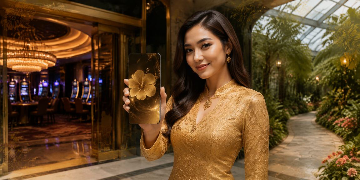 Pengguna Malaysia layari aplikasi kasino 2800 dengan pakaian kebaya